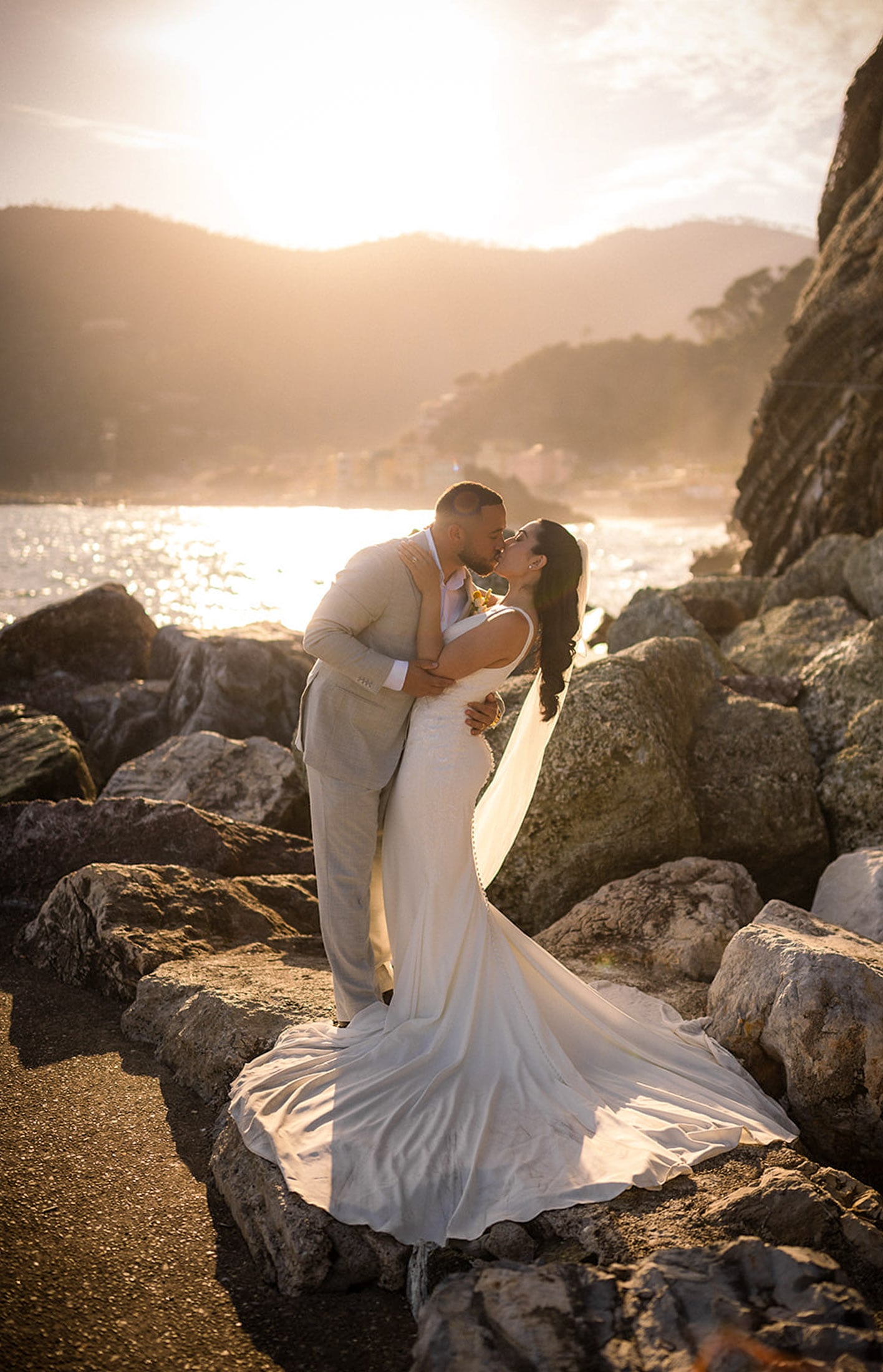 Elegant Italian wedding reception in a private villa, luxury destination wedding decor